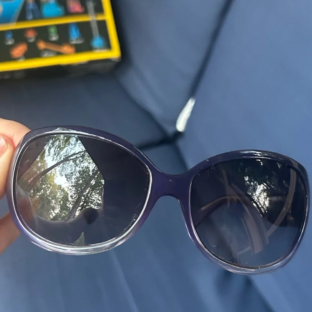 Vintage Fendi purple ombré women's sunglasses with Fendi logo